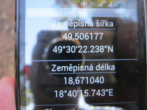 Souřadnice Velký Polom