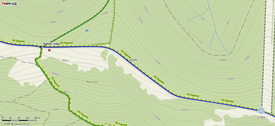 Nějaký vrchol - mapa