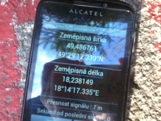 Vrchol , GPS