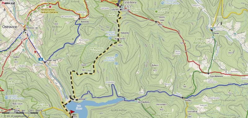 Lysá hora - Šance 8,2 km